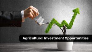 High paying agricultural investment opportunities