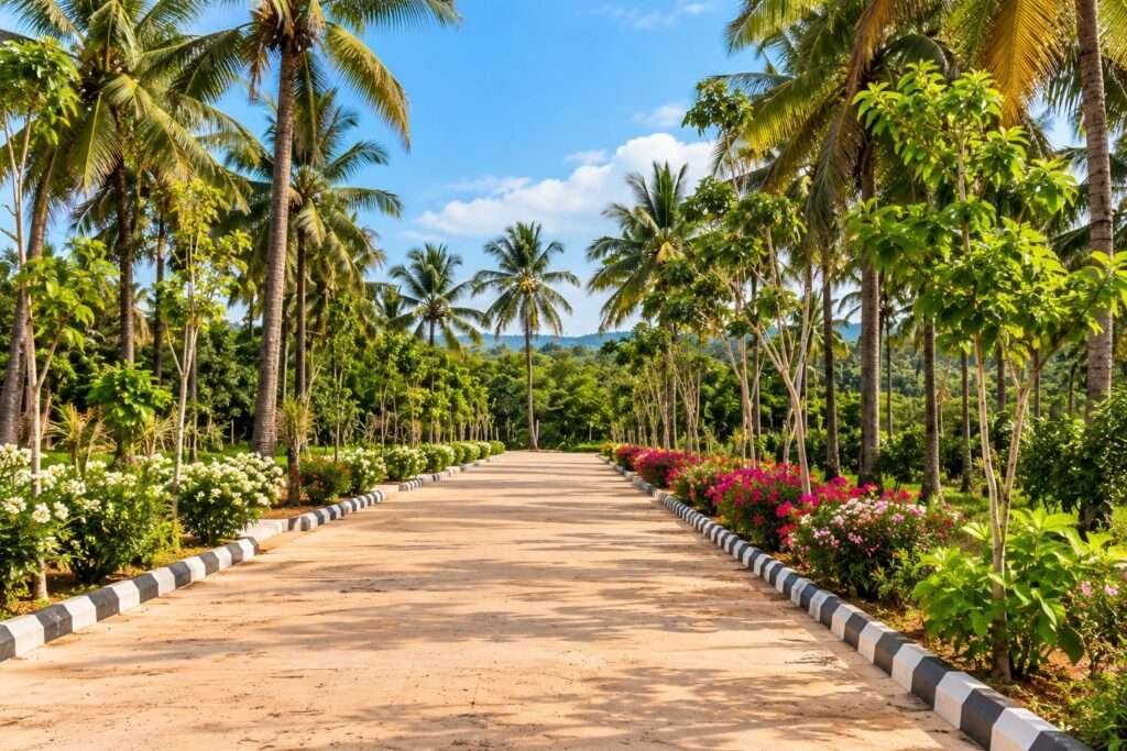 Nidhivanaa Farms managed farmland in Hoskote near Bengaluru