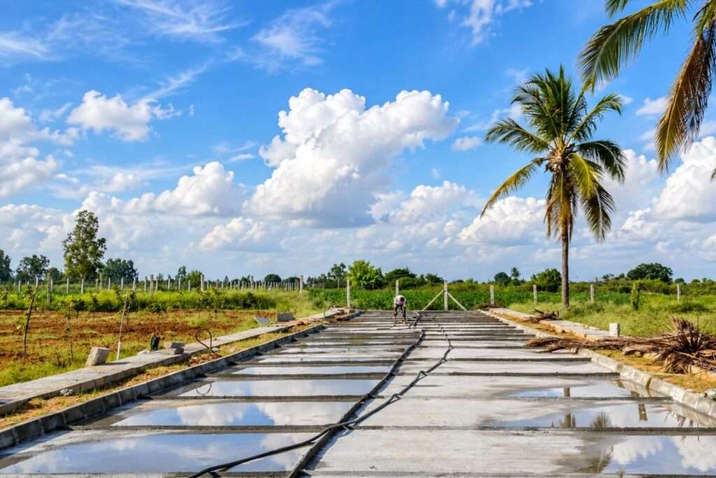 Nidhivanaa Farms managed farmland in Hoskote near Bengaluru