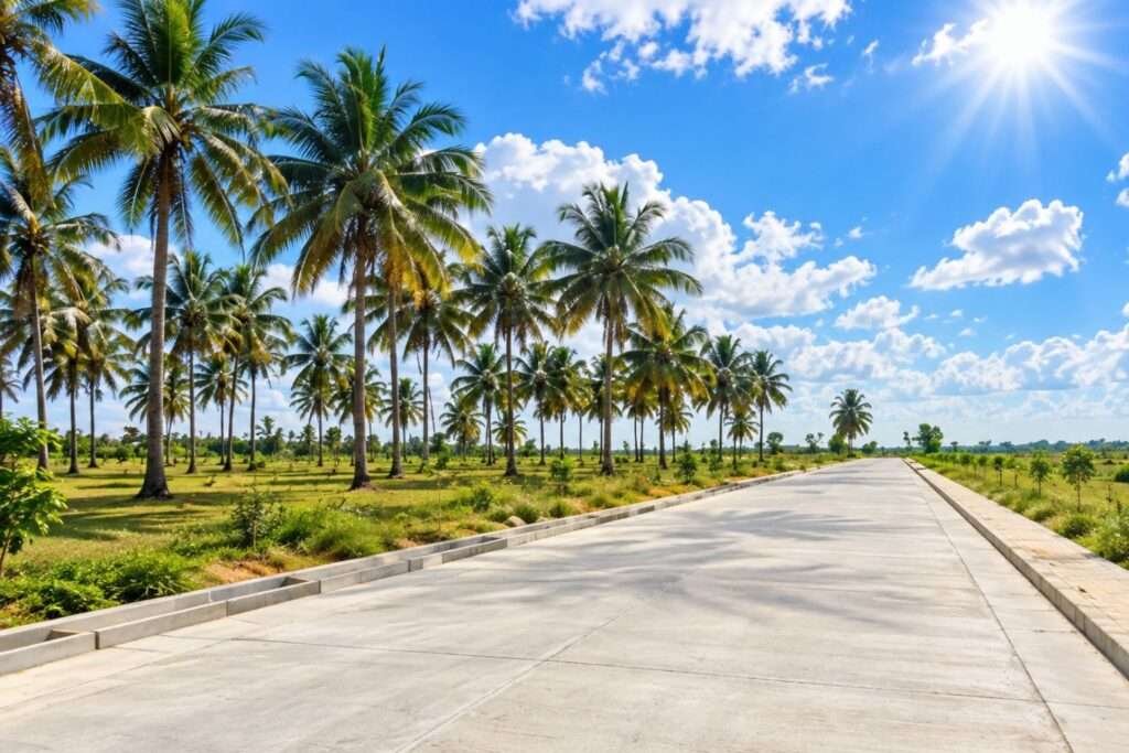 Nidhivanaa Farms managed farmland in Hoskote near Bengaluru