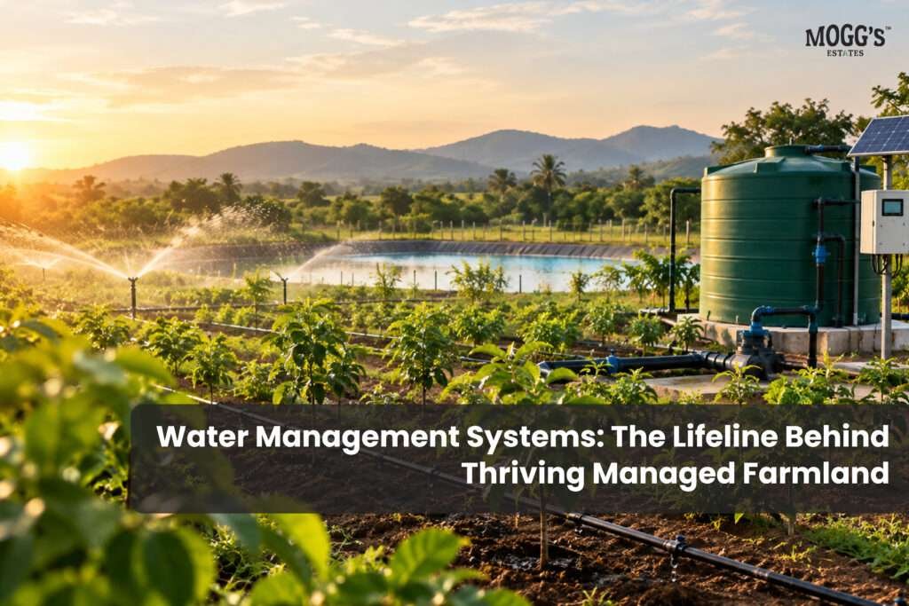Water management system supporting healthy managed farmland