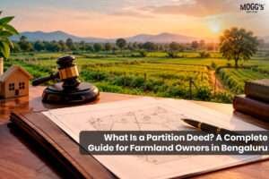 Partition deed and farmland ownership near Bengaluru